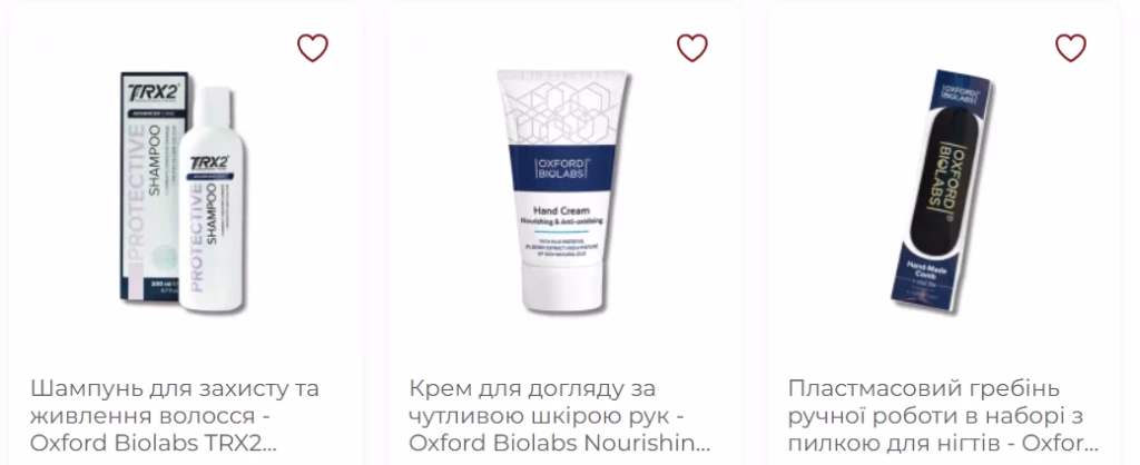 Засоби для волосся Oxford Biolabs